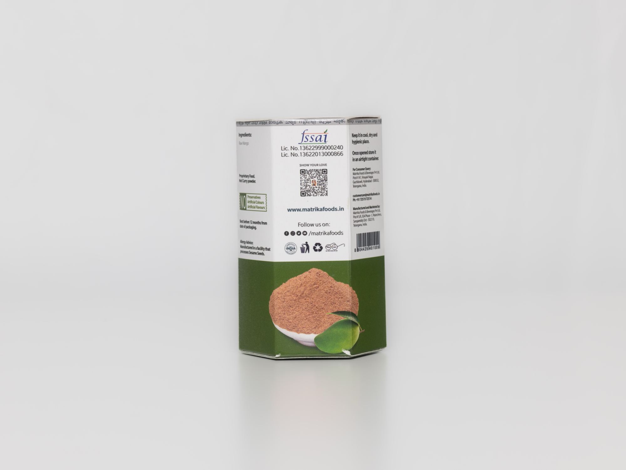 Matrika Dried Mango Powder 50g - Image 2